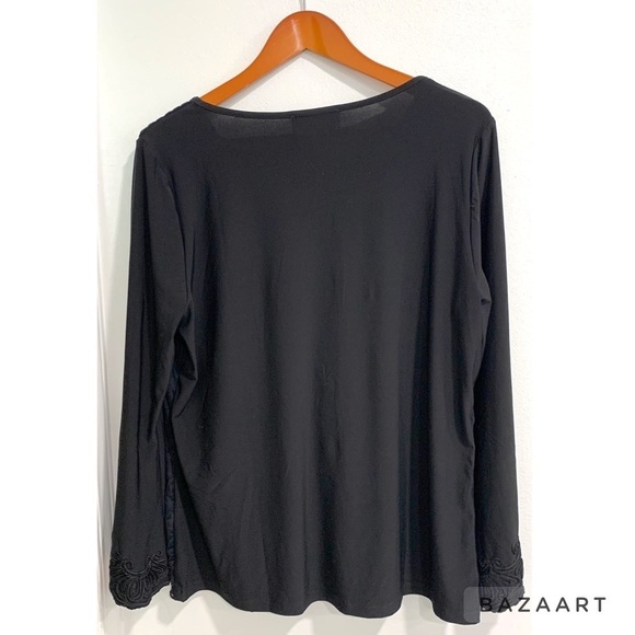 Alfredo Pauly Sequin Mesh women Black Top Sz: 42/ Large - Picture 2 of 5